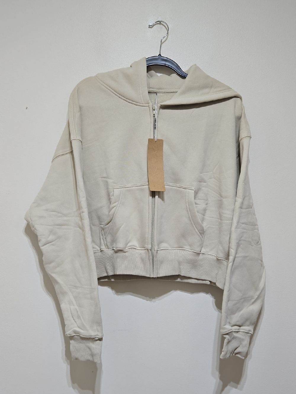 ACTA Women's Zip-Front Cropped Hoodie Jacket